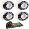 53mm Consolidated Skateboards Cracked Cube White Skateboard Wheels - 99a with Viper Strike 8mm Precision ABEC 7 Skateboard Bearings - Bundle of 2 items view 1