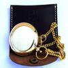 VERTERIS Nautical Vintage Compass Solid Brass Compass in a Black Leather Case view 2