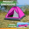 2 Person Camping Tent with Rain Fly and Carrying Bag  Lightweight Outdoor Pop Up Tents for Camping Essentials, Music Festivals, Backpacking, Hiking, or Beach Shelter by Wakeman Outdoors view 2