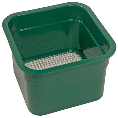 Sluice Fox mini Classifier Screen Gold panning Kits, Stainless Steel Screen mesh sifting Sieve Prospecting and gem Sorting; Shark Tooth sift Sifter #05 Mesh Screen (25 Holes per sq.in.) Green