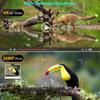 Trail Camera Dual-Lens with Starlight Night Vision 4K 20MP Wildlife Game Camera with 0.2s Motion Activated IP66 Waterproof Hunting Scouting Cam with Portable Solar Panel and Micro SD Card,128g view 2