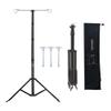 OMUKY Telescopic Lantern Stand with Base Outdoor Camping Lamp Stand Pole Adjustable Lantern Pole (Black) view 1