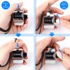 FEBSNOW Hand Tally Counter 4 Digital Clicker Counter for Sport Row School Event (Metallic) view 4