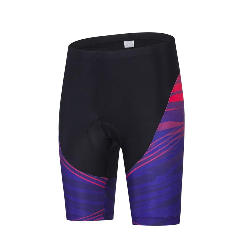 Weimostar Women Cycling Bike Shorts 3D Gel Padded Lady Biking Bicycle Half Pants Cycle Wear Tights Pink Purple Size L