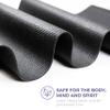 Sunshine Yoga Voyage Yoga Mat, 6 Pack, 72" x 24" Professional Studio and Gym Bulk Yoga Mats, 5mm Thick, Durable, Anti-Tear, Non Slip Fitness and Exercise Mats, Black view 2