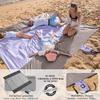 WEKAPO Beach Blanket - Sandproof Waterproof Extra Large Beach Mat | Oversized Sand-Free Lightweight Quick-Drying | Beach Vacation Essentials with Stakes & Corner Pockets (Purple, 9x7 FT) view 3