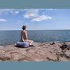 Modern Comfort Inflatable Meditation And Yoga Cushion Set by ZenGo - Seat (Zafu) + Mat (Zabuton) Yoga Bolsters - Two Sizes Includes Multi-Use Inflator  Indoor and Outdoor Use High Seat [5.5-9] view 2