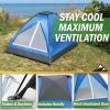 2 Person Tent  Rain Fly & Carrying Bag  Lightweight Dome Tents for Kids or Adults  Camping, Backpacking, and Hiking Gear by Wakeman Outdoors (Blue) view 4