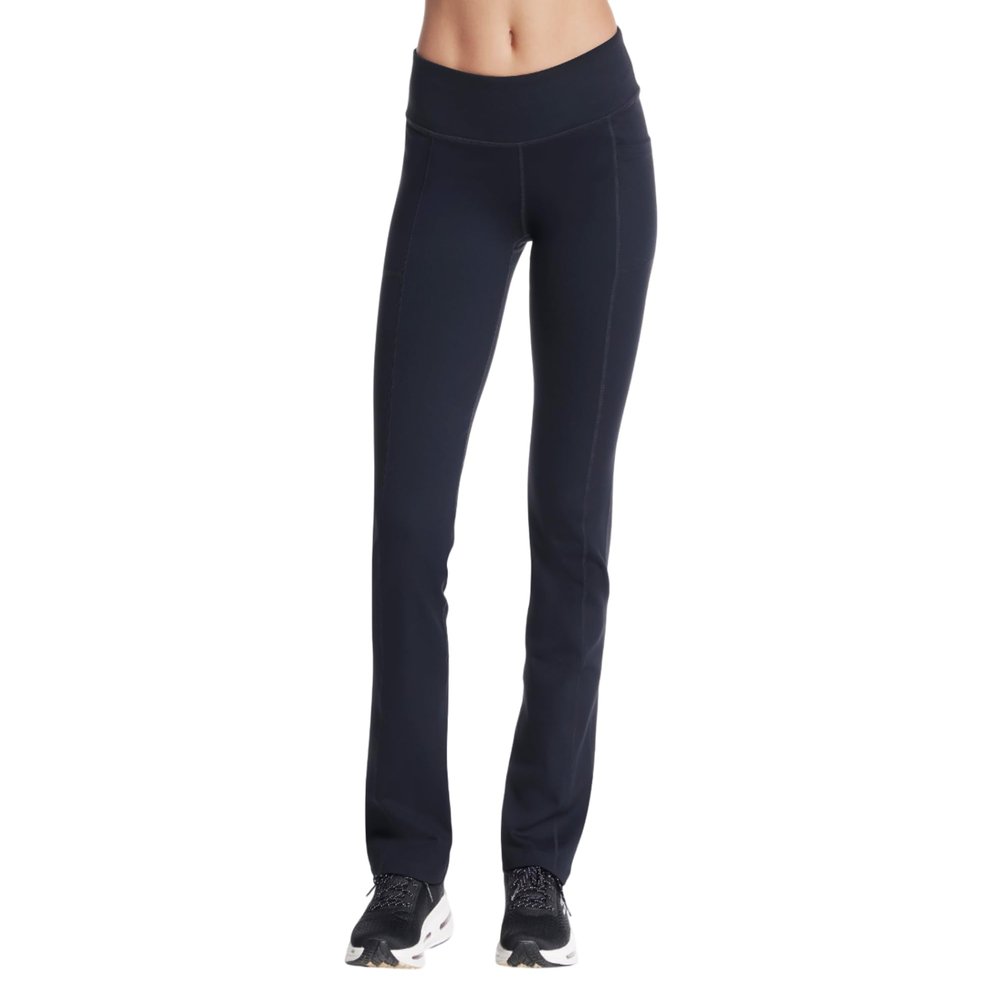 Skechers Women's Go Walk OG Mid Rise Pants, Black, Medium Petite