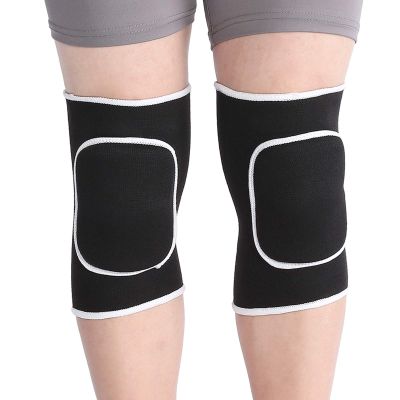 2pcs Protective Knee Pads Non-Slip Knee Brace Sports Patella Support Belt Volleyball Soccer Basketball Knee Pad Fitness Knee Protector for Women Men(black)