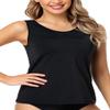 PERONA Womens Tankini Swimsuit Two Piece Tummy Control Bathing Suit Top Printed Swimwear with Shorts view 2