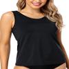 PERONA Womens Tankini Swimsuit Two Piece Tummy Control Bathing Suit Top Printed Swimwear with Shorts view 4