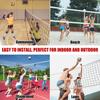 Professional Volleyball Net Outdoor Sand, Grass Volleyball Nets for Backyard, Portable Beach Kids Badminton Net Pro Volleyball Practice Net Set 32X3FT Indoor Volleyball Net for Pool Inground, No Poles view 2