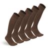 BB BROTHER BROTHER 5 Pairs Over the Calf Dress Socks for Men, Breathable Combed Cotton, Handlinked Toe, US 7-10 view 1