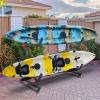 Bonnlo Kayak Stand Freestanding, Storage Rack for Two-Kayak, Canoe, Boat, Paddle Board, SUP, Surfboard for Indoor Outdoor Garage, Shed, Dock with Lockable Wheels Wide Adjustable Heavy Duty Holder view 2