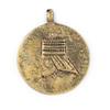 The Bead Chest Brass Ethiopian Royal Emblem Pendant (40x46mm) view 1