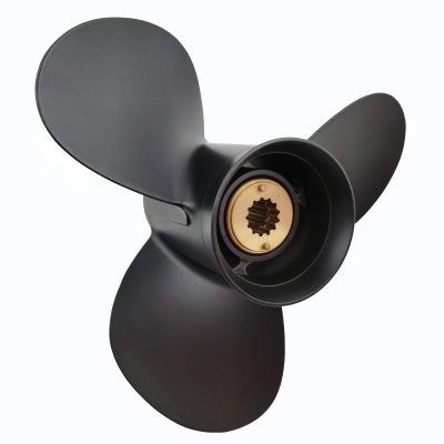 Max Motosports Aluminum Propeller 10 3/8 X 14 fits for Mercury 25-70HP 48-816706A45 13 Spline Prop Shaft 10-3/8" x 14" Pitch