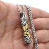 6 Point Star of David Hexagram Pendant Necklace Stainless Steel Jewelry Men Women with 25" Chain view 2