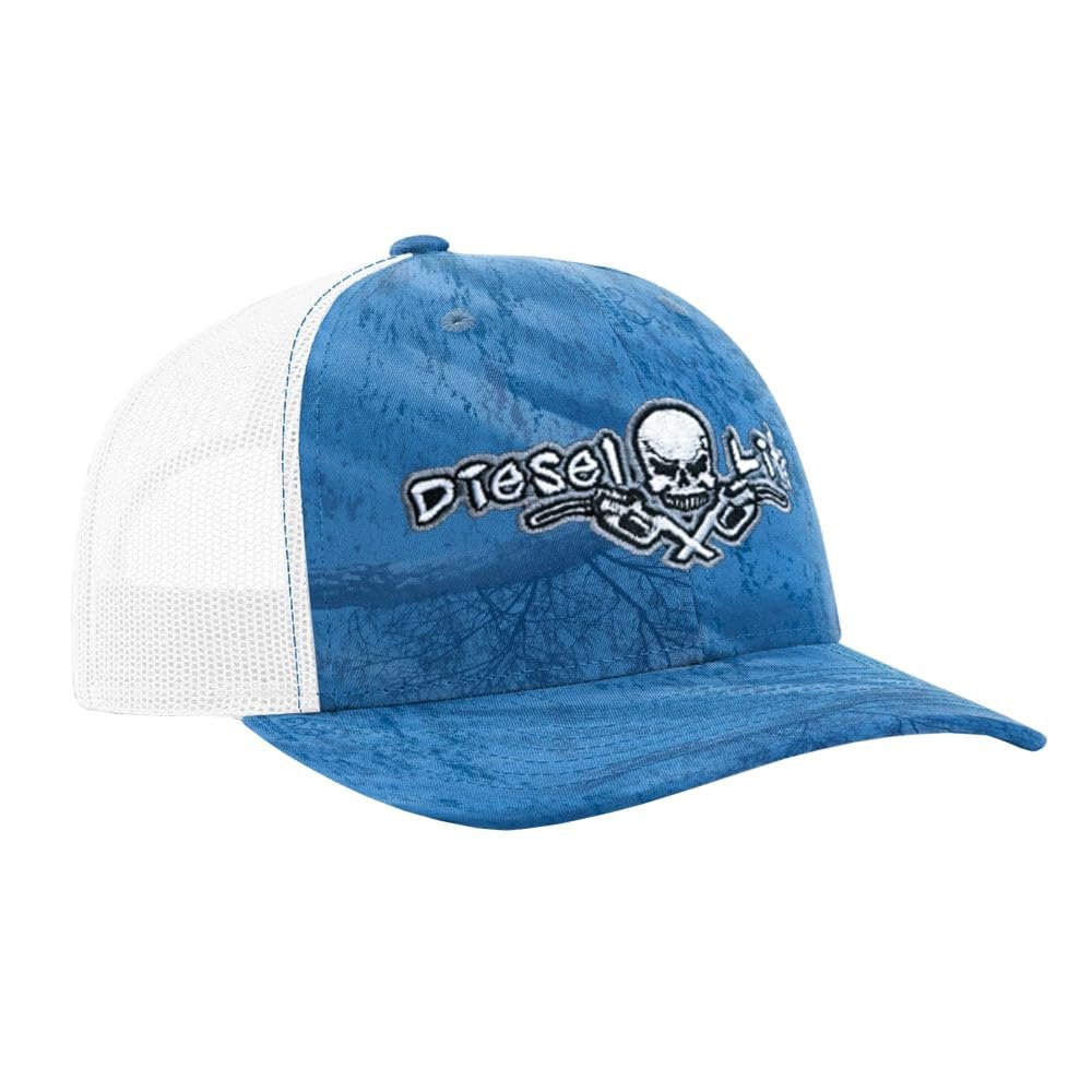 Diesel Life Ocean Blue Camouflage/White HAT