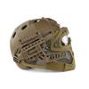 N C, Tactical Protective Helmet Full Face Mask Goggles G4 System Airsoft Helmet, Used for Military CS Paintball Shooting, Hunting, Riding, Motorcycle, Outdoor Sports, TAN view 3