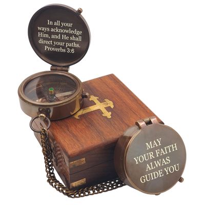 Engraved Compass, Gift for Husband,Anniversary,Wedding Gift for Him, Long Distance Boyfriend Gift, Fiance Gift I Miss You Long Distance Relationship Gift for Army Boyfriend Gift (Personalized Compass)