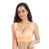 Air Exsecret Ultimate Lift Stretch Full-Figure Seamless Lace Cut-Out Bra, Sports and Sleep Extra Lift Bras for Women (Beige, 48/110D) view 1