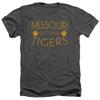 University of Missouri Mizzou Official Simple Unisex Adult Heather T Shirt,Charcoal Heather, 2X-Large view 1