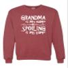 Go All Out XX-Large Vintage Heather Red Adult Grandma Is My Name Spoiling Is My Game Sweatshirt Crewneck view 1