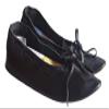 Allbeststuff Medieval Leather Female Flats Natural Leather Women Medieval Flat Footwear Renaissance Shoes ABS (Black, 11) view 1