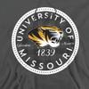 University of Missouri Mizzou Official Plaid Badge Unisex Adult Pull-Over Hoodie,Charcoal, Medium view 2