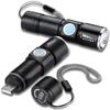 Mini USB Rechargeable Flashlight (2-Pack) Multifunctional Torch Waterproof IPX6 for Outdoor Night Riding/Camping/Emergency - Black view 1