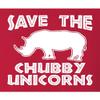 Go All Out XX-Large Red Womens Save The Chubby Unicorns Funny Rhino T-Shirt view 4