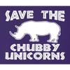 Go All Out XX-Large Purple Womens Save The Chubby Unicorns Funny Rhino T-Shirt view 4