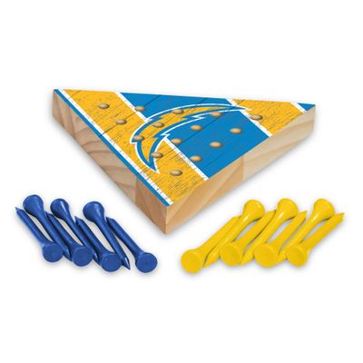 Rico Industries NFL Los Angeles Chargers Peg Pyramid Game, 4 x 4.5-