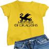 Go All Out XX-Large Yellow Womens Mother of Dragons T-Shirt view 1