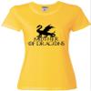 Go All Out XX-Large Yellow Womens Mother of Dragons T-Shirt view 3