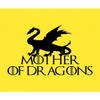 Go All Out XX-Large Yellow Womens Mother of Dragons T-Shirt view 4