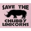 Go All Out XX-Large Pink Womens Save The Chubby Unicorns Funny Rhino T-Shirt view 4