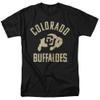 University of Colorado Official One Color Buffaloes Logo Unisex Adult T-Shirt, Black, 2X-Large view 1