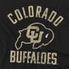 University of Colorado Official Buffaloes Logo Unisex Adult T-Shirt, Black, 5X-Large view 2