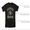 University of Colorado Official Buffaloes Logo Unisex Adult T-Shirt, Black, 5X-Large view 4