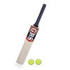 GRS Popular Willow Wooden Cricket Bat for Kids (Size 2 for Age Group 6-7 Years Kids) & 2 Tennies Ball view 1