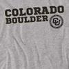University of Colorado Official Block Text Unisex Adult T-Shirt, Athletic Heather, 3X-Large view 2