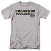 University of Colorado Official Block Text Unisex Adult T-Shirt, Athletic Heather, X-Large view 1