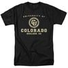 University of Colorado Official Circle Logo Unisex Adult T-Shirt, Black, 3X-Large view 1
