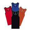 Buyless Fashion Boys Scoop Neck Tagless Undershirts Soft Cotton Tank Top (4 Pack) 7-8 view 1