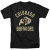 University of Colorado Official One Color Buffaloes Logo Unisex Adult T-Shirt, Black, 3X-Large view 1
