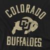 University of Colorado Official One Color Buffaloes Logo Unisex Adult T-Shirt, Black, 3X-Large view 2