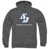 University of San Diego Official Distressed Primary Unisex Adult Pull-Over Hoodie,Charcoal, 3X-Large view 1