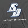 University of San Diego Official Distressed Primary Unisex Adult Pull-Over Hoodie,Charcoal, 3X-Large view 2